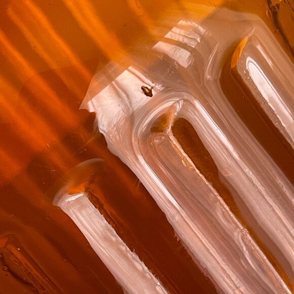 Vintage Amber Yellow Glass Kitchen Storage Jars, Apothecary Style - Large 13" - Picture 9 of 11